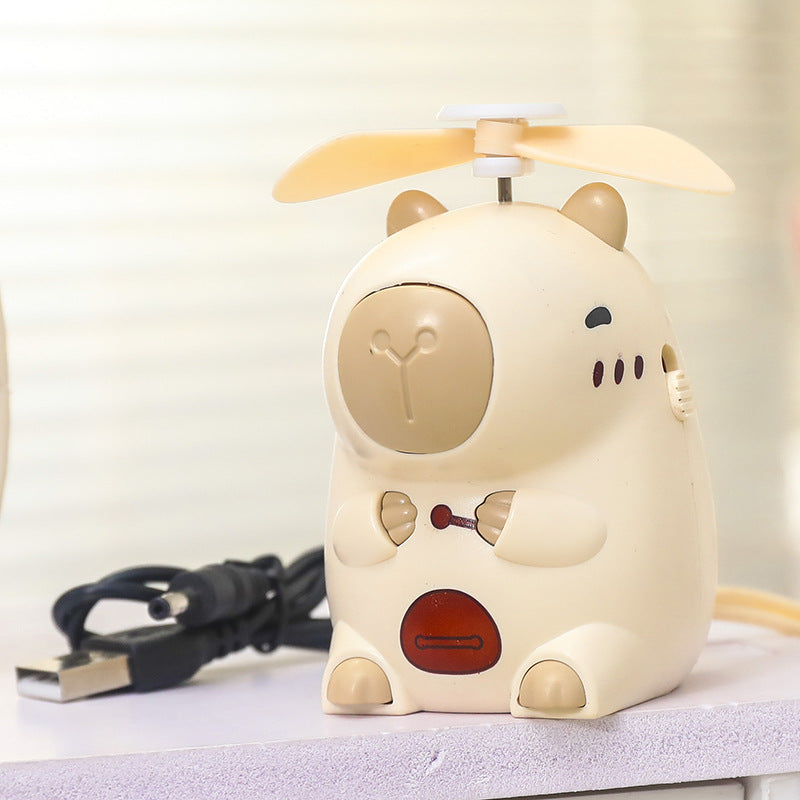 Ladies Portable Mini Fan in Cute Animal Design Bowlift