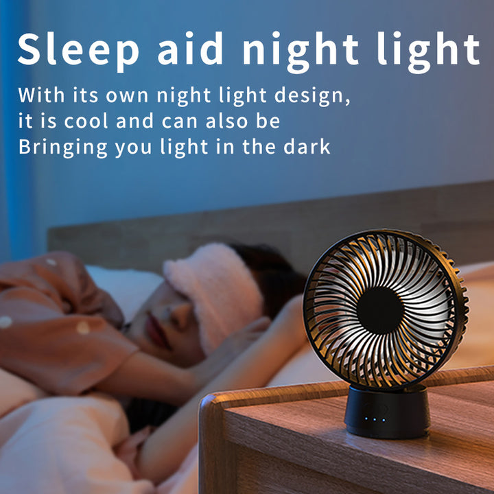 Unisex nan portable rechargeable desk fan with flexible tripod legs and quiet brushless motor Bowlift