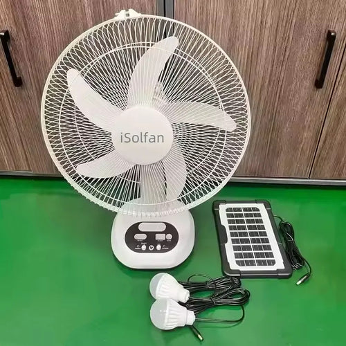 Ladies solar powered fan with digital control and USB connection Bowlift