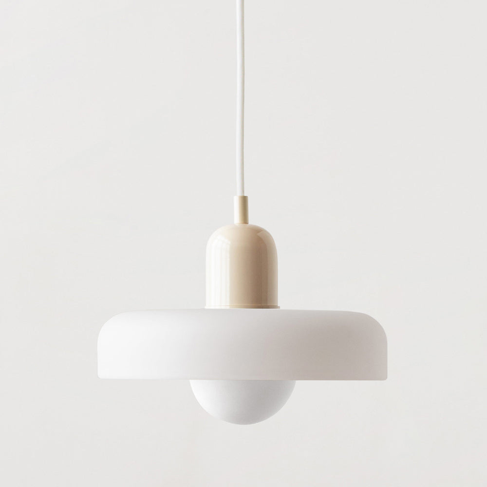 BowLift | Coloured Glass Pendant Light – Elegant Bauhaus-Style Hanging Lamp for Living Room & Dining Area