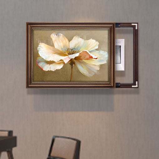 Framed Garden Scene Artwork