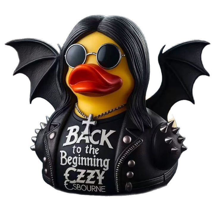 Funny rubber duck with rocker design Bowlift