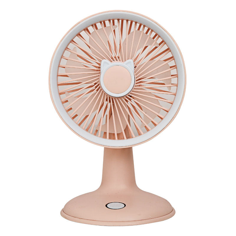 Ladies Portable Mini Table Fan with Cat Ears Bowlift