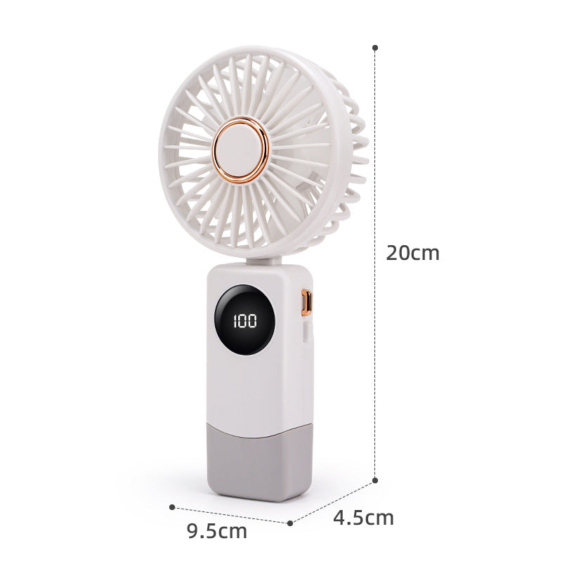 Women's portable 90-degree digital fan Bowlift