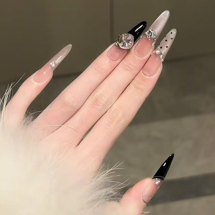 Stylish Stiletto Press-On Nail Extensions Bowlift