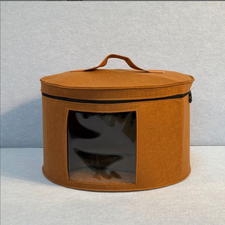 Practical storage basket with viewing window Bowlift