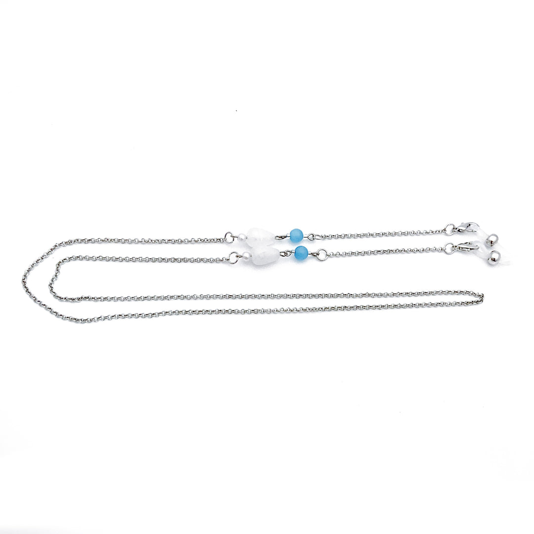 Fashionable necklace with elegant stone pendants Bowlift