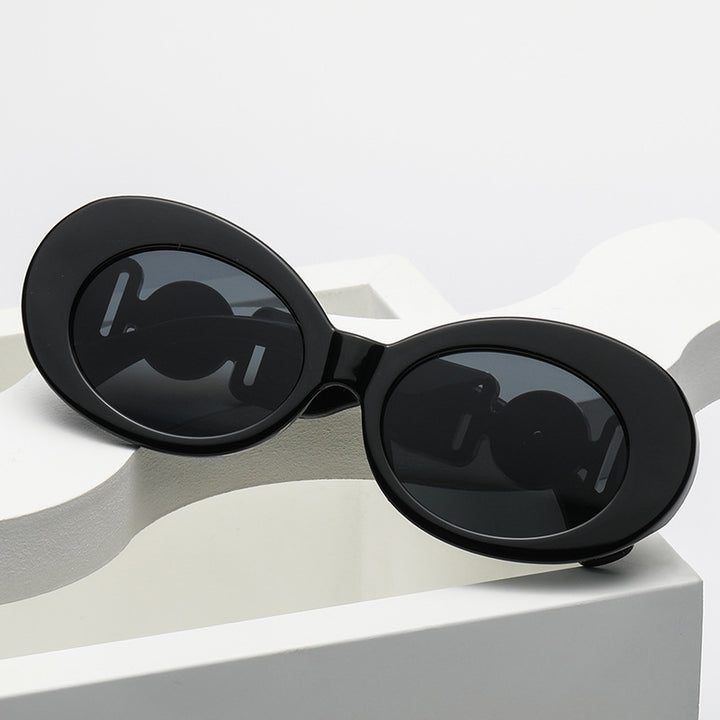 Ladies fashionable sunglasses with striking golden accents Bowlift