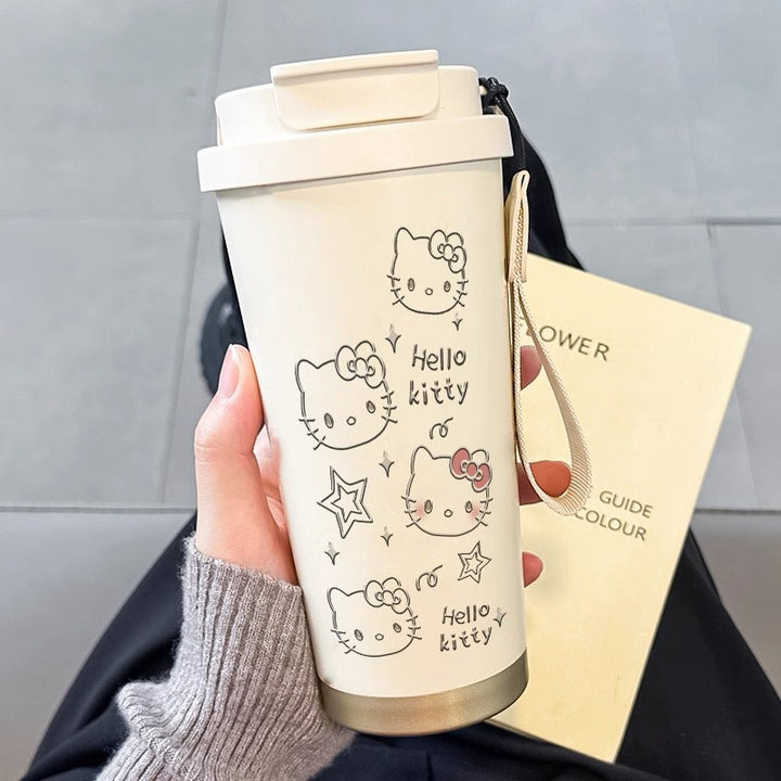 Ladies' insulated cup with funny animal motif and practical carrying handle Bowlift