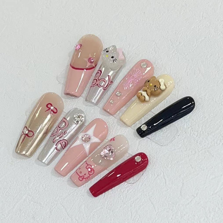 Cute Cartoon Nail Art Set Bowlift