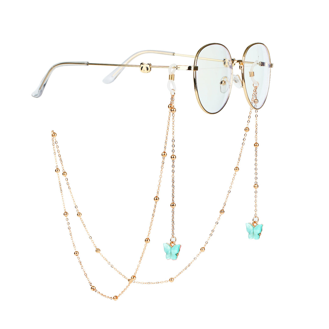 Fashionable sunglasses chains with butterfly pendants Bowlift