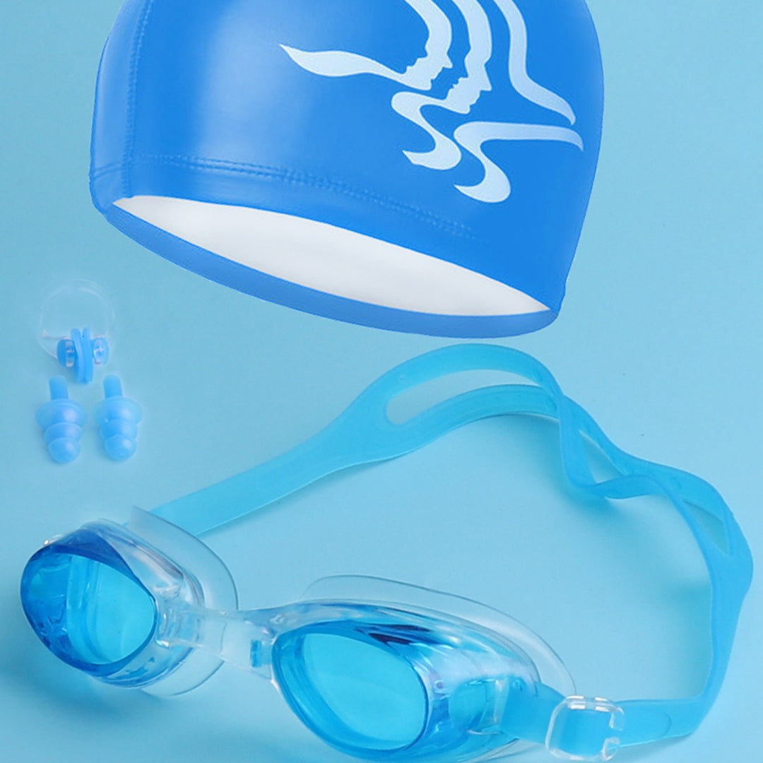 Swim set with comfortable swim cap and ear protection Bowlift