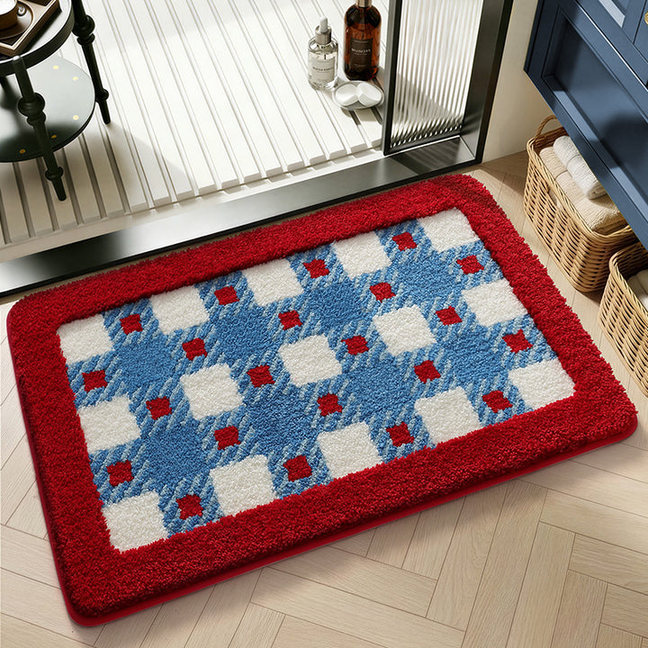 Artistic Abstract Bath Mat Bowlift