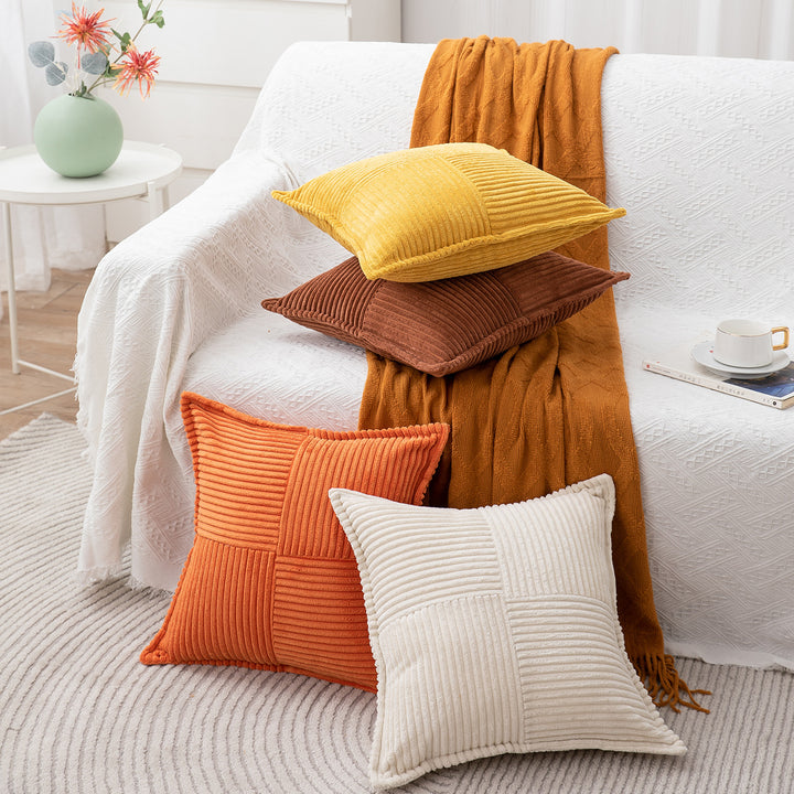 Textured Velvet Decorative Pillow