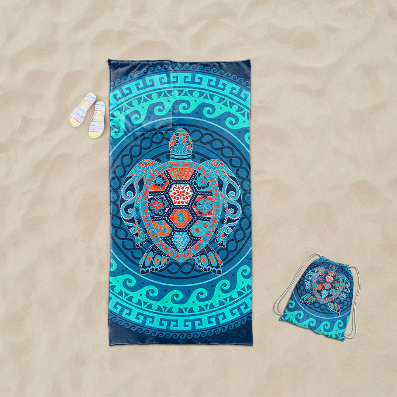 Beach towel with exclusive sea turtle motif Bowlift