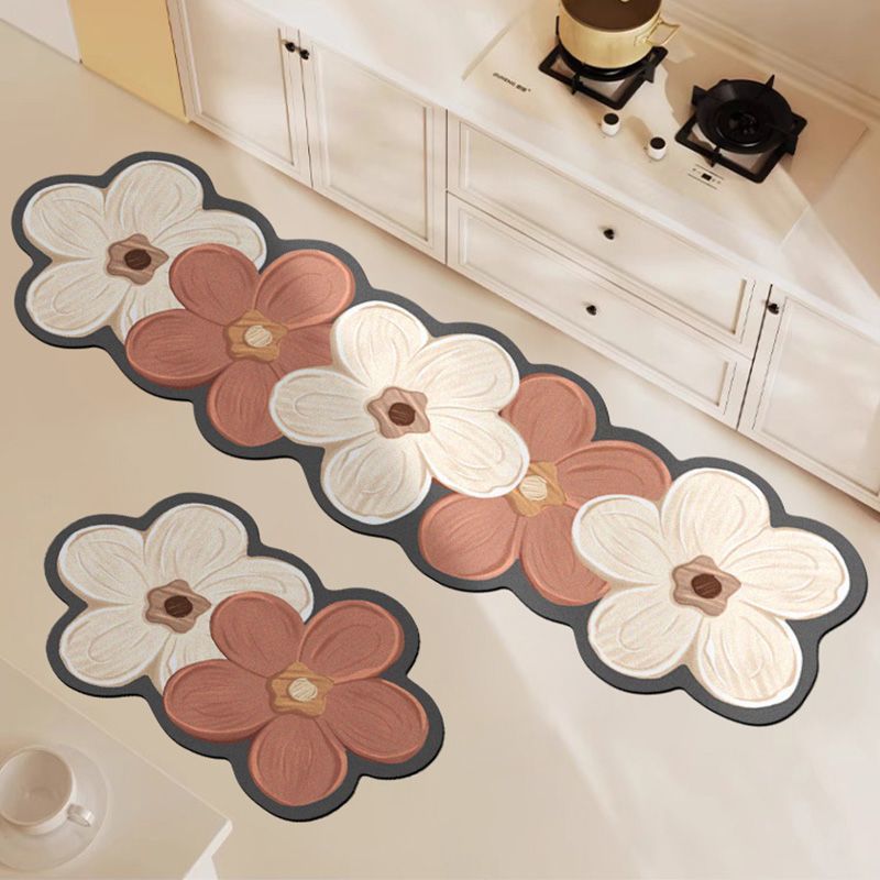 Floral Pattern Decorative Runner Mat