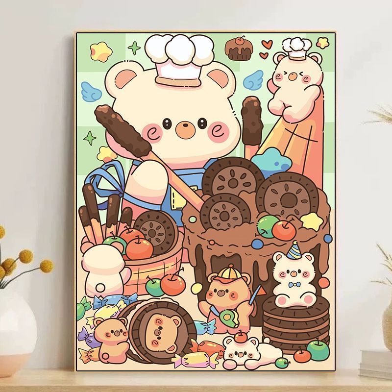 Cute Cartoon Dessert-Themed Wall Art Bowlift