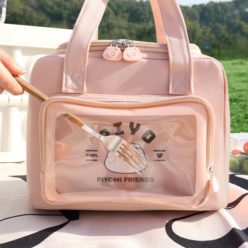 Versatile Insulated Cosmetic and Food Storage Bag Bowlift