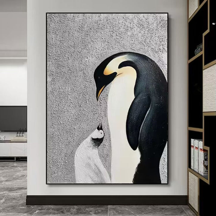 Artistic Penguin Canvas Artwork