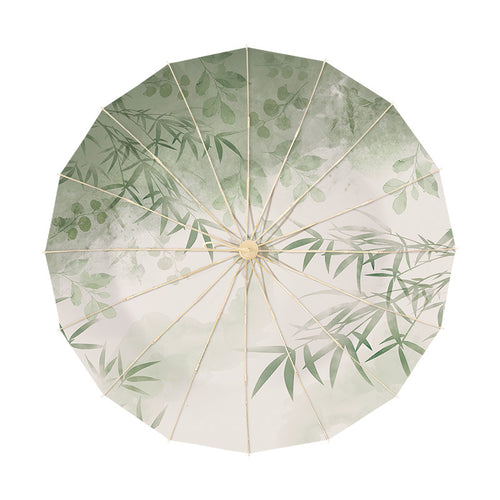 Ladies elegant folding umbrella with artistic floral pattern Bowlift