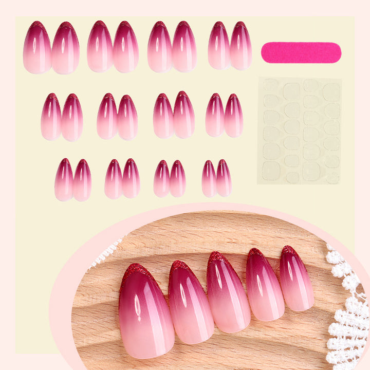 Gradient Ombre Press-On Nail Set Bowlift