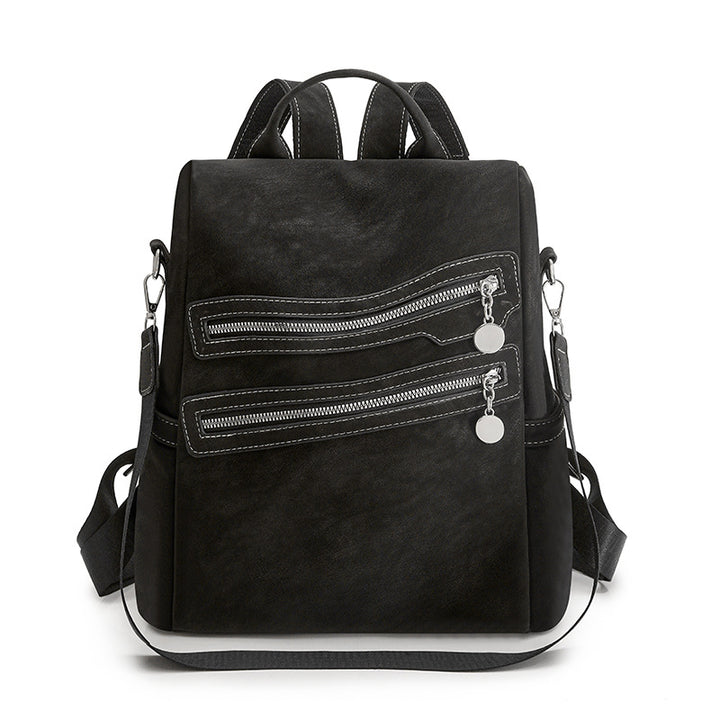 Stylish Multi-Zippered Backpack Bowlift