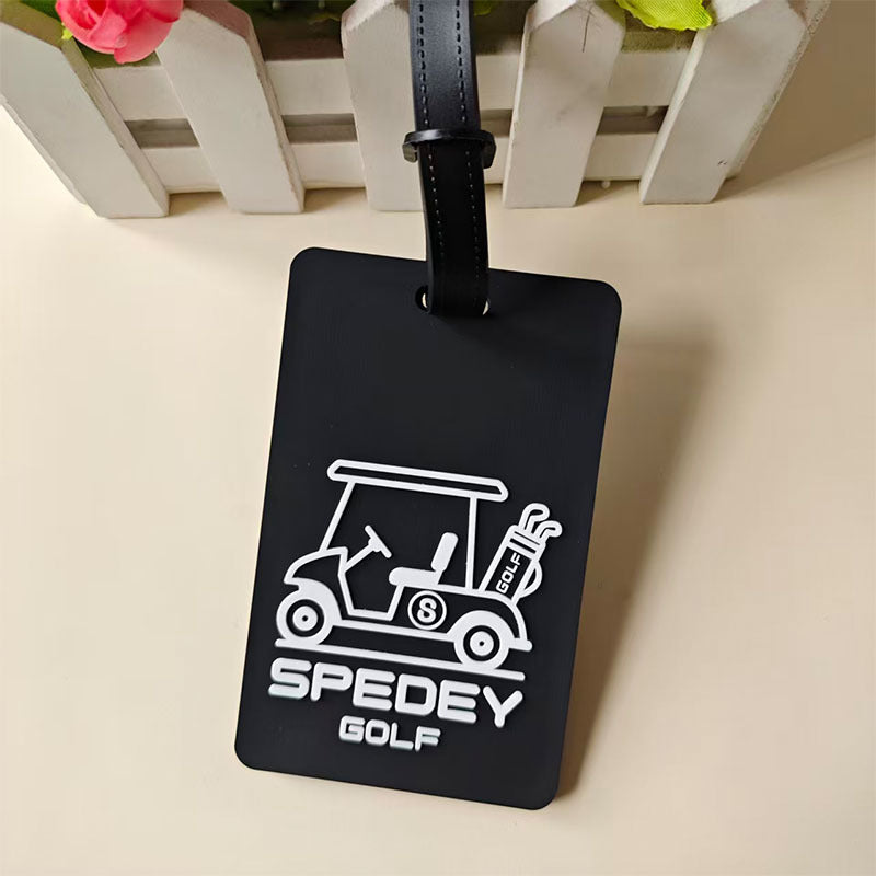 Unisex Golf Cart-Themed Luggage Tag Bowlift