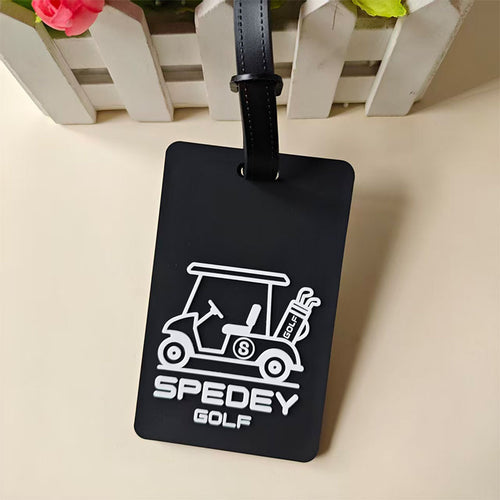 Unisex Golf Cart-Themed Luggage Tag Bowlift