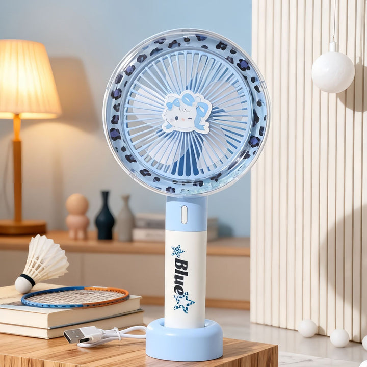 Women Portable Mini Air Cooler with USB Connection and Stepless Speed Control Bowlift