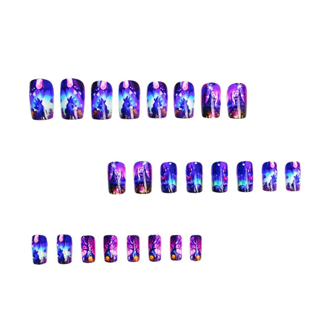 Artful 3D Nail Tips with Fantasy Worlds Bowlift