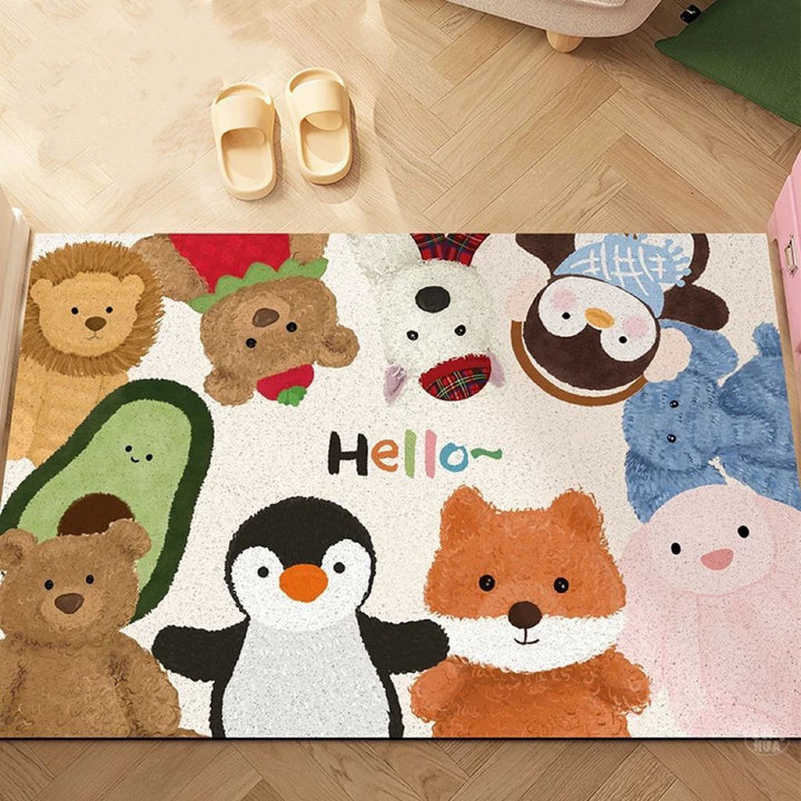 Playful Animal-Themed Area Rug