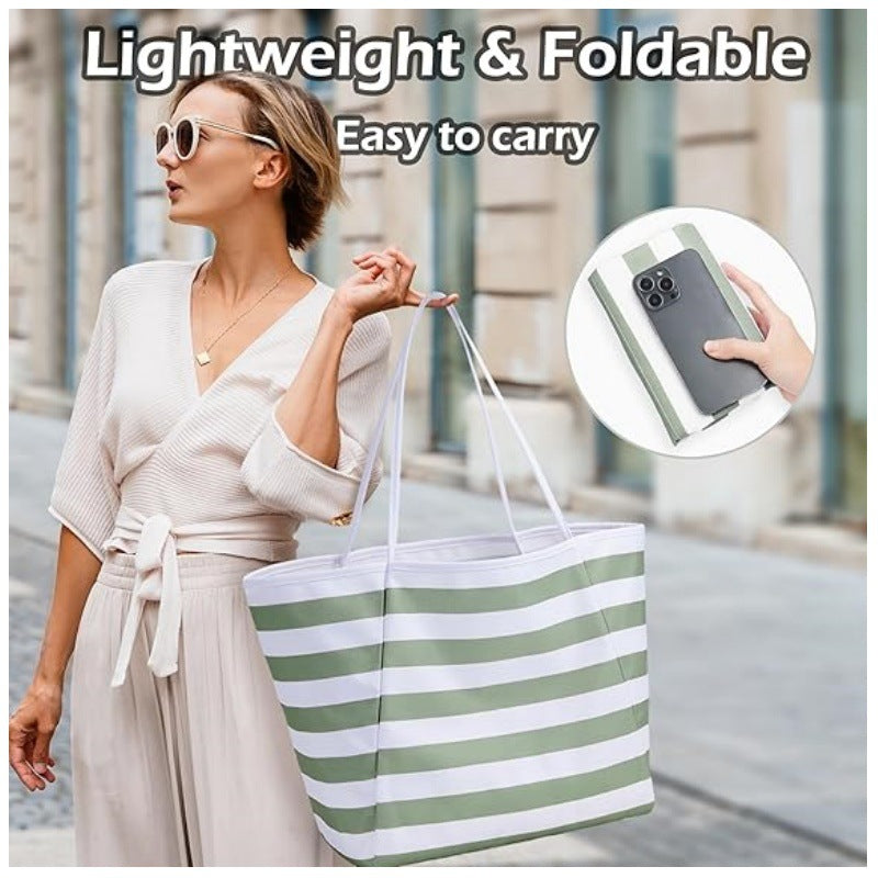 Beach bag with large storage space and water-repellent material Bowlift