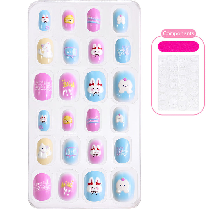 Themed Summer Beach Nail Art Press-On Nails Bowlift