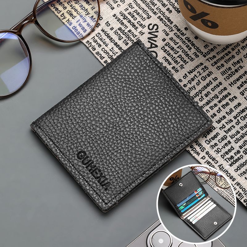 RFID-Blocking Leather Card Holder Bowlift