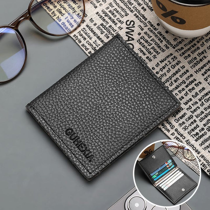 RFID-Blocking Leather Card Holder Bowlift