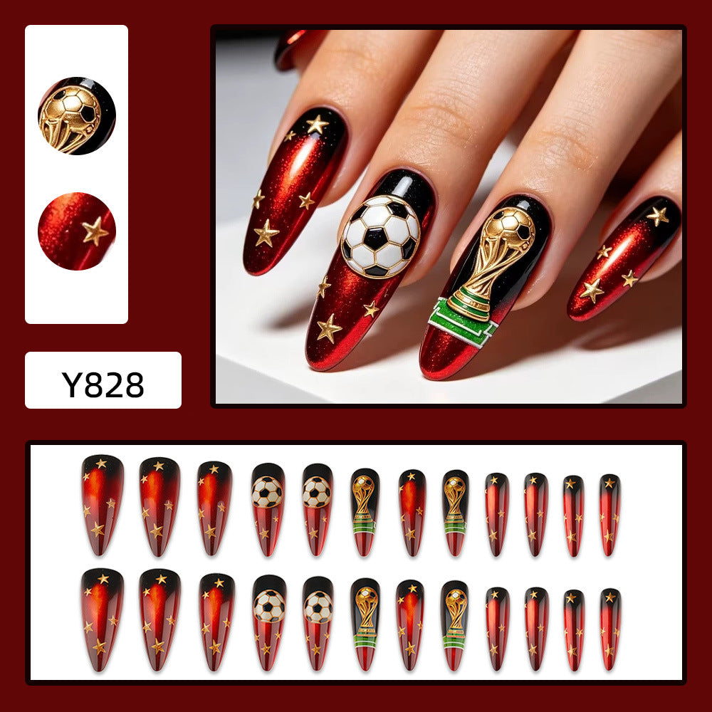 Artifical nails in football World Cup design Bowlift