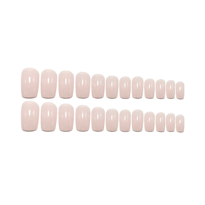 Elegant Artificial Nails in Nude Look Bowlift