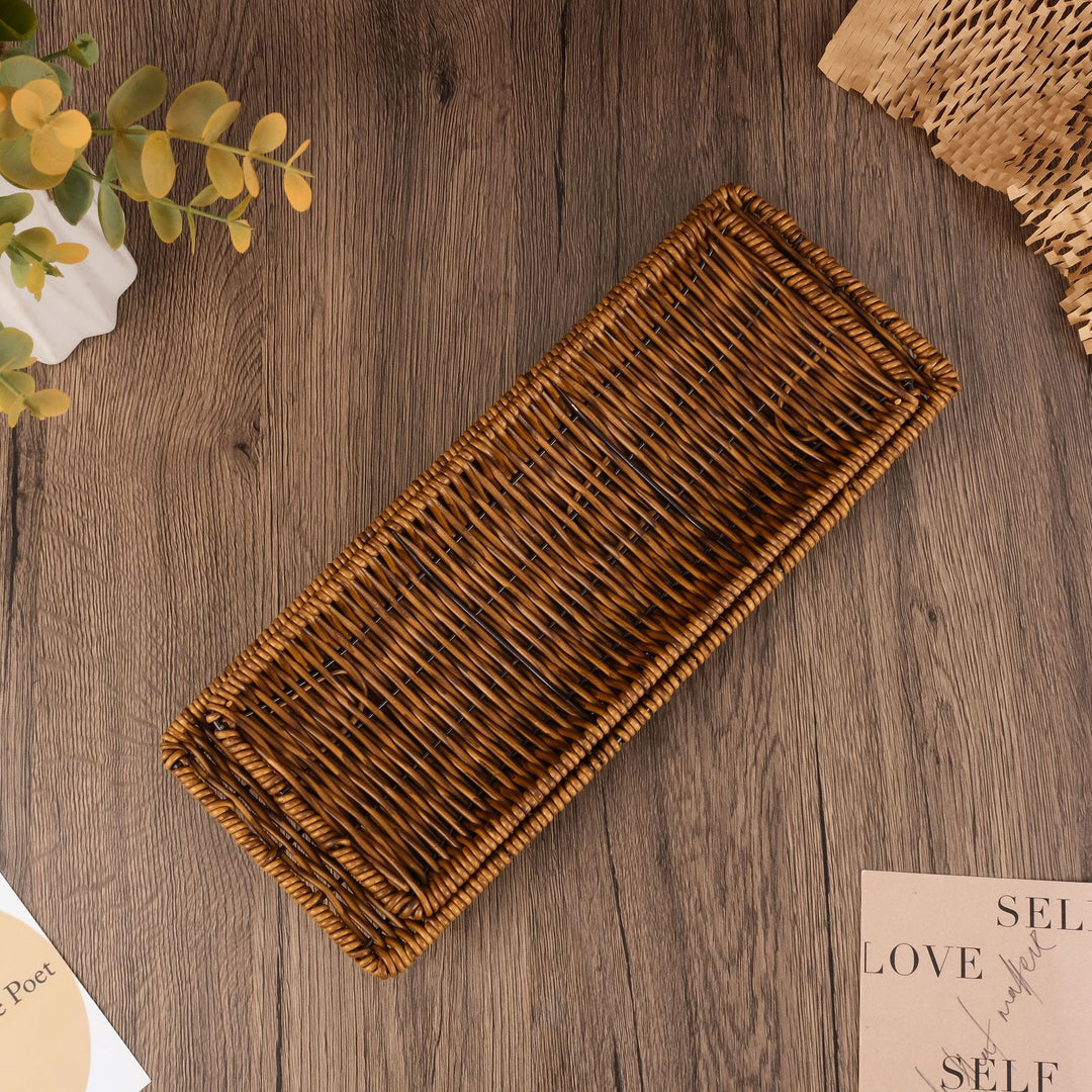 Rectangular Woven Storage Basket Bowlift