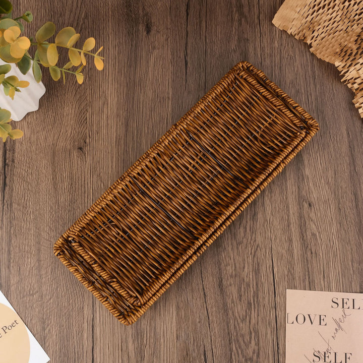 Rectangular Woven Storage Basket Bowlift