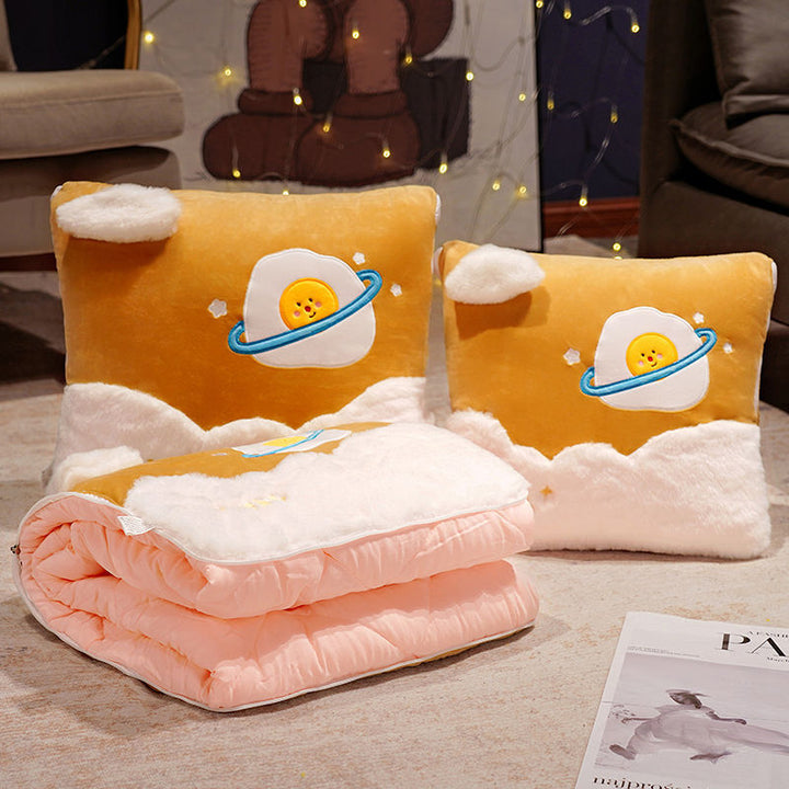 Plush Cushion Set with Cactus Design Bowlift