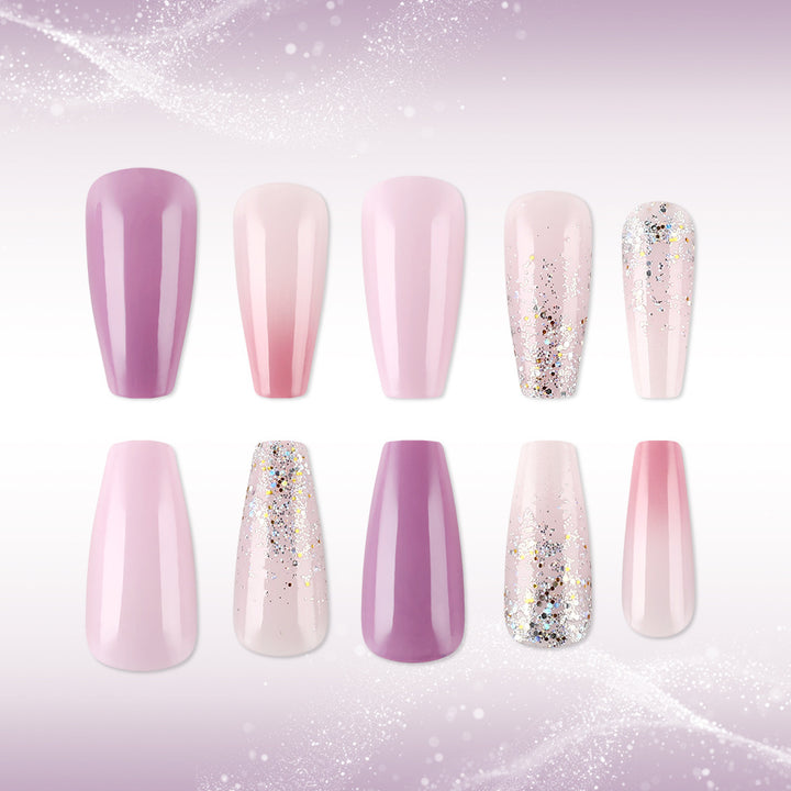 Glamorous Glitter Gel Nail Set Bowlift