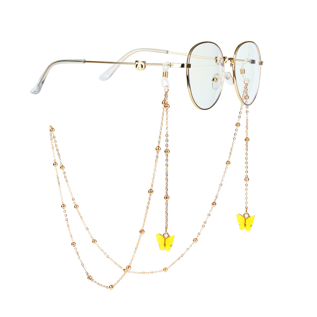 Fashionable sunglasses chains with butterfly pendants Bowlift