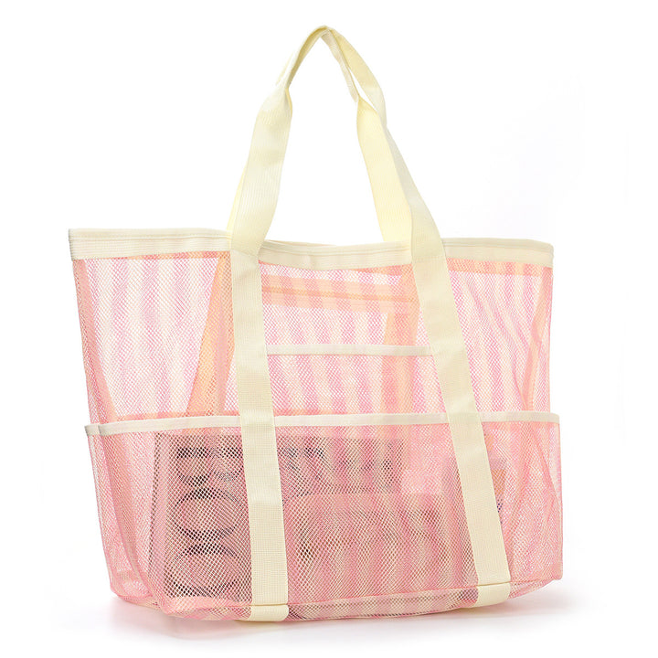 Beach bag made of durable mesh material with sturdy handles Bowlift