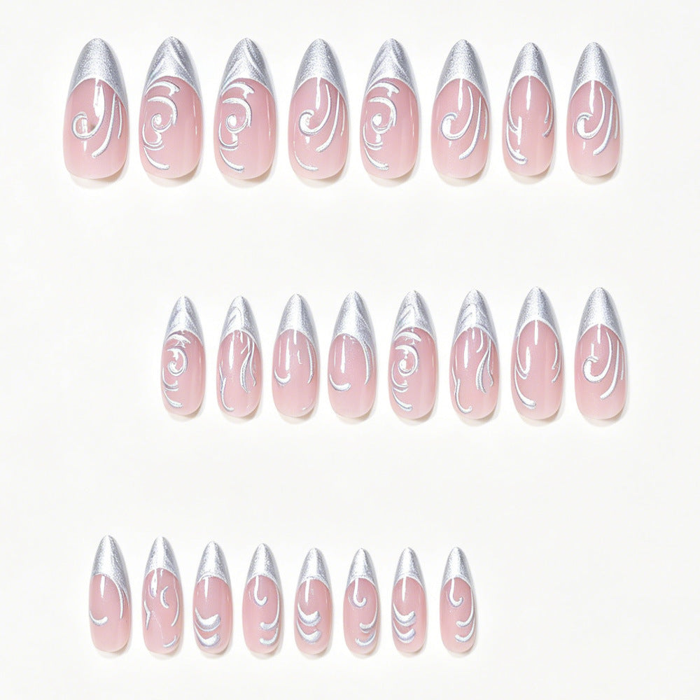 Elaborate Sculpted Press-On Nail Art Bowlift