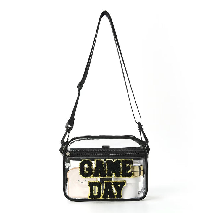 Sporty shoulder bag with transparent front Bowlift