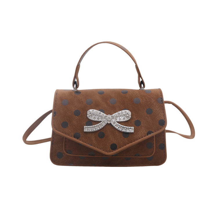 WoElegant Polka Dot Handheld Satchel Bag Bowlift