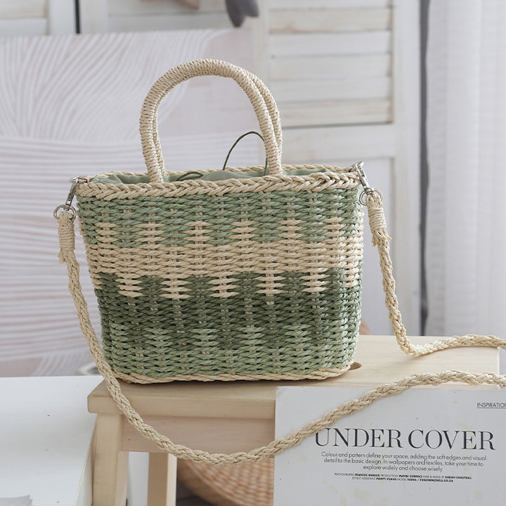 Basket bag with removable inner pocket Bowlift