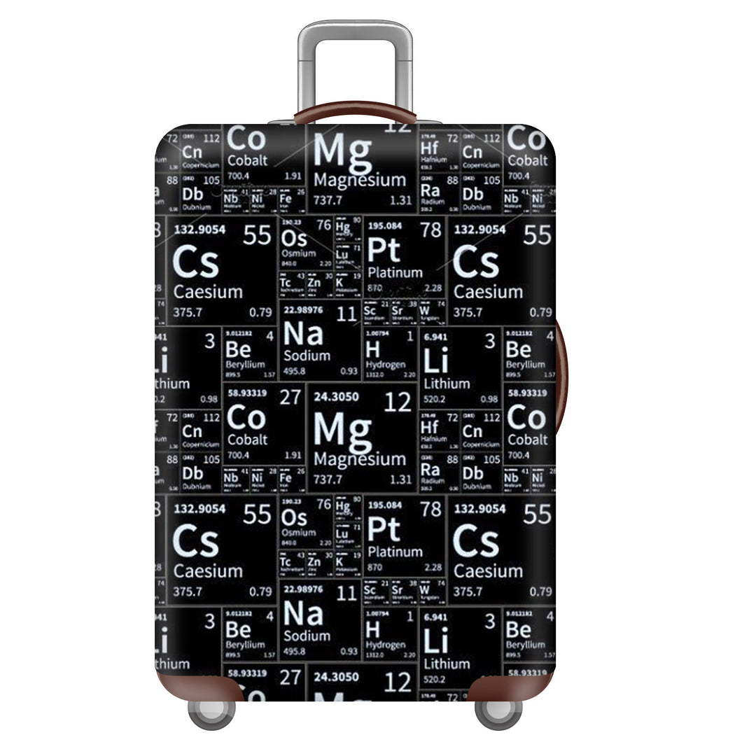 Unisex large hard shell suitcase with sturdy trolley handle and elastic motif protective cover superhero design Bowlift