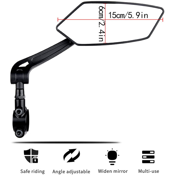 Adjustable Universal Bicycle Side Mirror Bowlift