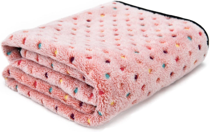 Ladies Cozy Microfiber Blanket with Playful Pattern Bowlift